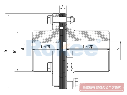 JMII金属单膜片联轴器